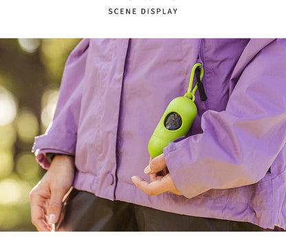 the CLEANWALK COMPANION - Portable Dog Poop Bags Dispenser, Trash Sack Case Carrier, Outdoor Garbage Storage Box for Cat/Puppy, Pet Waste Bag Holder Supplies