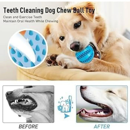 Dog Rope Ball Bite Resistance Training Ball with Rope Interesting Puzzle Teething Toy for Molar Teeth Cleaning Boredom Relieving