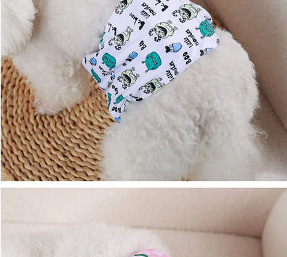 Washable Male Dog Physiological Pants Reusable Sanitary Underwear Belly Wrap Band Cotton Diaper For Large Small Medium Dog