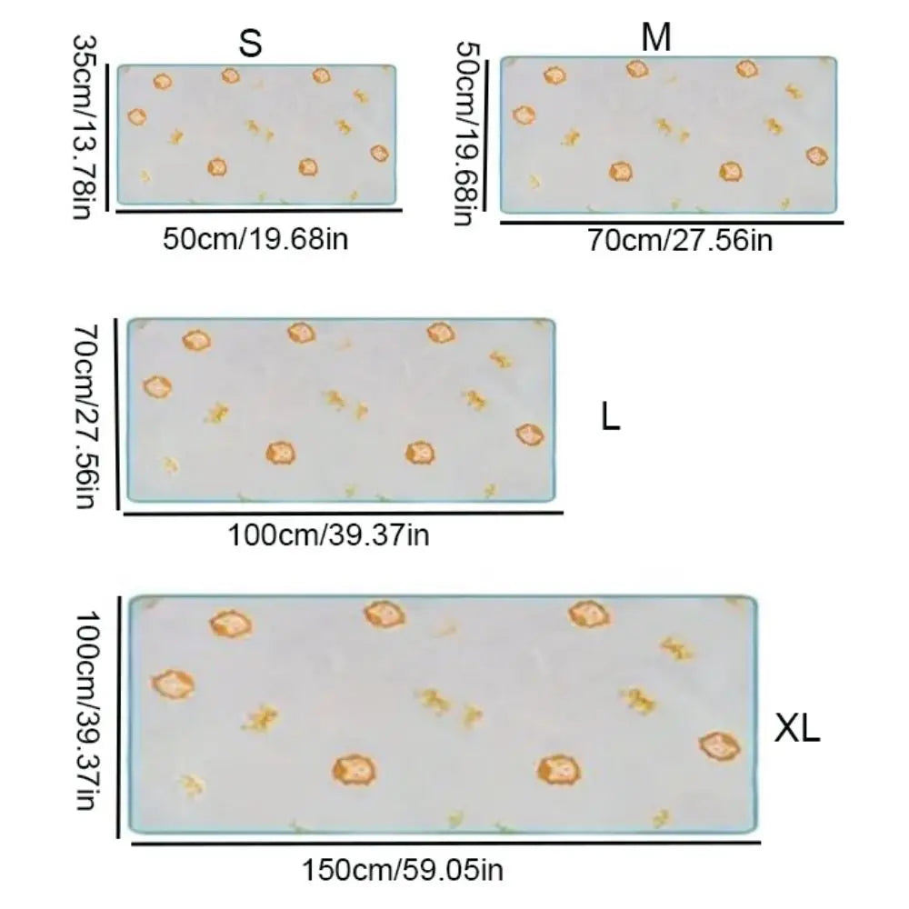 Cute Pattern Dogs Bed Blanket Warm Breathable Warm Cat Blanket Soft Comfortable Puppy Sleep Mat for Cats Dogs