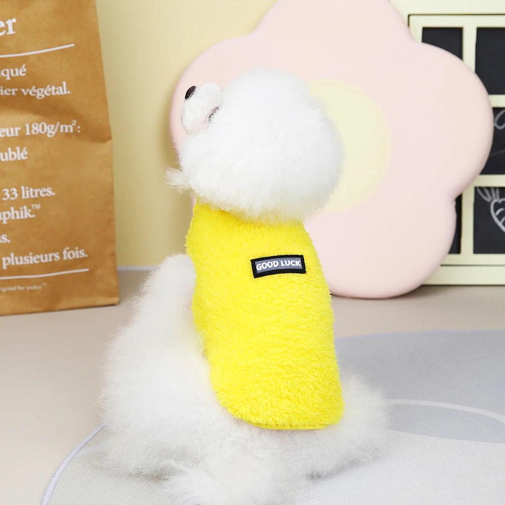 Soft Flannel Small Dog Clothes Winter Warm Puppy Cat Sweater Coat Chihuahua Pet Clothing Jumpsuit for Small Medium Dogs Yorkie