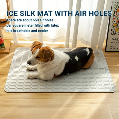 the COOLING PAD - Summer Pet Cooling Pads and Beds, Keep Your Cats and Dogs Cool and Comfortable, Suitable for Small, Medium and Large Cats and Dogs