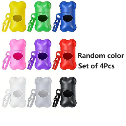 the COLORFUL POOP BAGS - 1200PCS Random Color Cartoon Paw Graphic Dog Poop Bags, Pet Poop Bags, Leak-Proof Dog Waste Bags for Pet Supplies