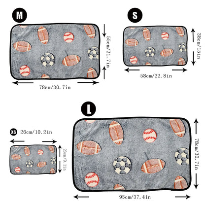 Fashion Pet Dog Blanket for Small Medium Dogs Cats Autumn Winter Cozy Soft Puppy Print Bed Mat Bulldog Pug French Accessories