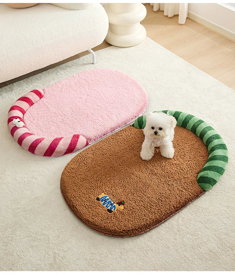 All-Season Removable Washable Pet Bed - Orthopedic Cushion for Teddy/Corgi & Small/Medium Dogs with Cat-Friendly Design