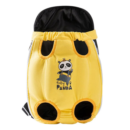 Portable Pet Chest Bag Breathable Four Feet Dog Double Shoulder Bag Comfortable Adjustable Shoulder Strap Cat Backpack