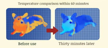 Pet Cooling Pad with L Shaped Pillow and Two Cute Eyes Pattern for Dogs and Cats Washable Ice Cooling Mat Summer Comfort Design