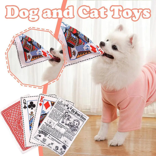 Newspaper Dog Toys Simulation Newspaper Paper Playing Cards Rubbing Sound Small Medium Chew Dog Toys Bite Resistant Tissue