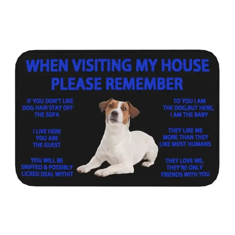 Beagle Dog Doormat Non-Slip Kitchen Bath Mat Living Room Door Floor Entrance Carpet Rug