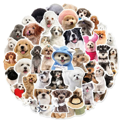 10/25/50pcs Graffiti Cute Dog Meme Stickers Animal Decals for DIY Decor Stationery Suitcase Water Bottle Phone Laptop Suitcase