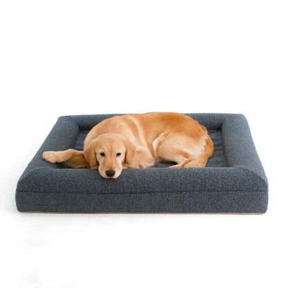 Custom Luxury Large Washable Orthopedic Waterproof Memory Foam Boucle Pet Dog Bed Pet Beds Removable Cover