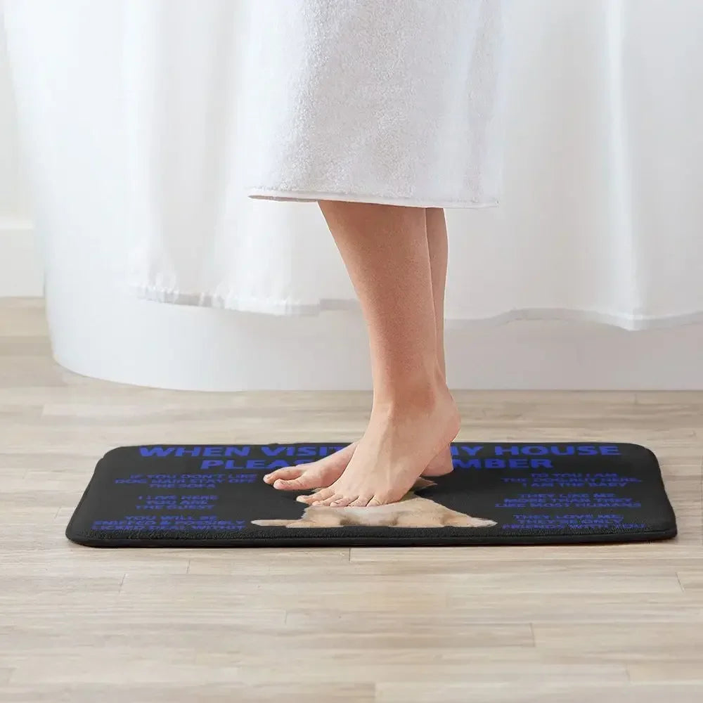 Beagle Dog Doormat Non-Slip Kitchen Bath Mat Living Room Door Floor Entrance Carpet Rug