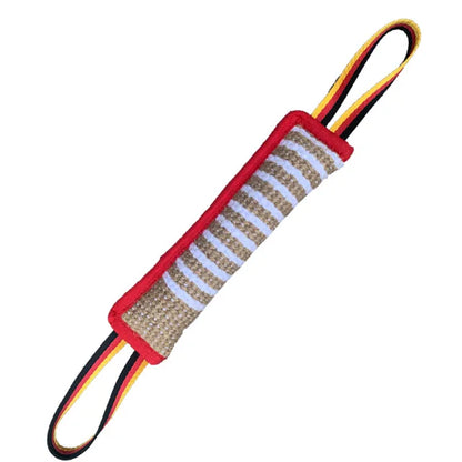 Durable Dog Training Tug of War Interactive Dogs Jute Bite Pillow Sleeve Chewing Toys for Malinois German Shepherd Pet Play Toy