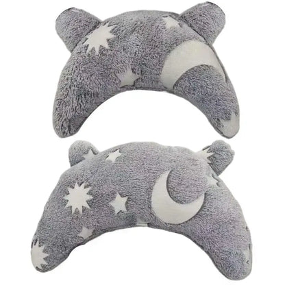 U Shaped Pet Pillow Pet Neck Protection Sleeping Pillow Comfortable Pet Dog Neck Pillow Glowing Washable Pet Calming Toy for Dog