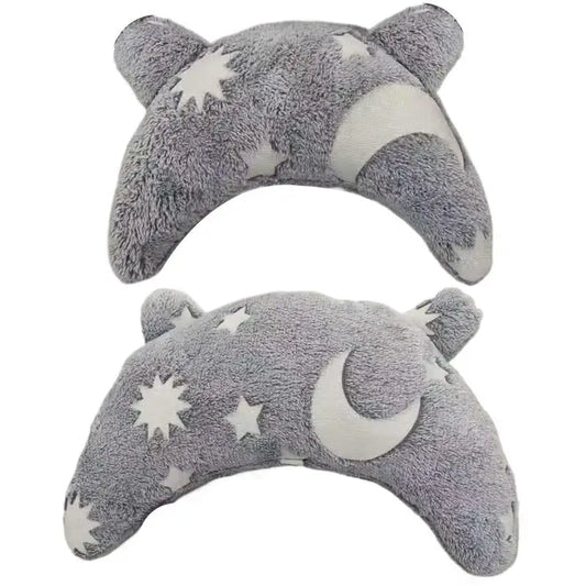 U Shaped Pet Pillow Pet Neck Protection Sleeping Pillow Comfortable Pet Dog Neck Pillow Glowing Washable Pet Calming Toy for Dog