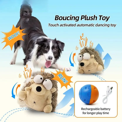 Dog toy plush vibrating ball pet voice automatic walking dancing crab cat dog toy fun interaction rechargeable pet toy for dog