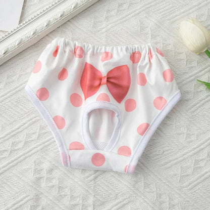 3PCs/Set Reusable Female Dog Diapers Warps Washable Dog Physiological Pants Breathable Pet Menstruation Pants for Small Dogs