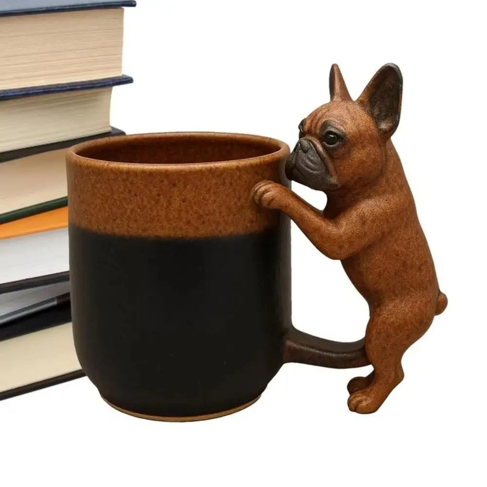 With Handle Dachshund Coffee Mug Puppy Design Adorable Puppy Decoration 3D Animal Mug Handcrafted Dog Lovers Drinkware