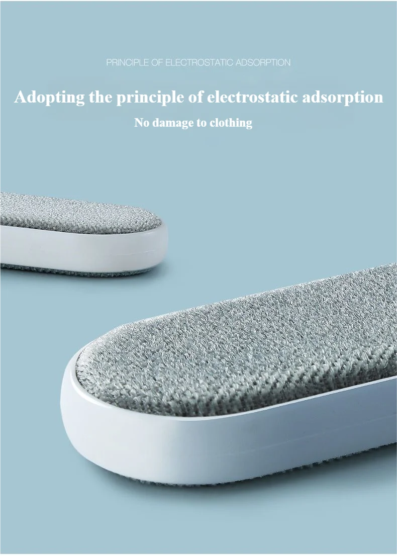 Lint Brush with Self-Cleaning Base Set Pet Hair Remover Brush Portable Dog & Cat Hair Remover Clothes Sofa Car Seat Cleaning