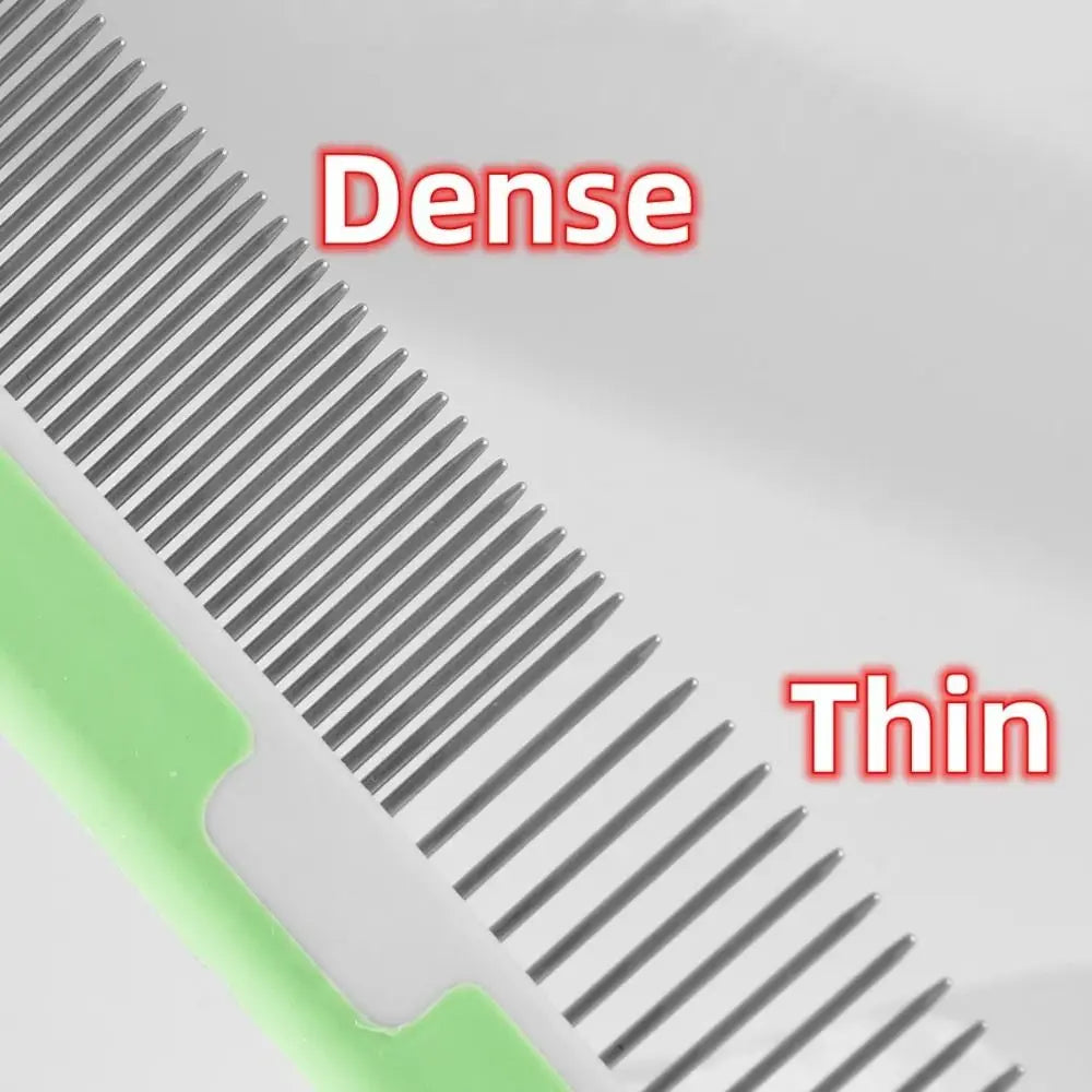 Portable Stainless Steel Pet Open Knot Comb Single Row Pet Supplies Dog Cat Pin Comb Grooming Shedding Tools Pet