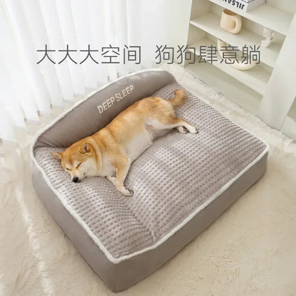Autumn and Winter Kennel for Medium and Large Dogs, Large Kennel, Warm and Thickened Mat, Cat Sleeping Mat Pet Cat Nest
