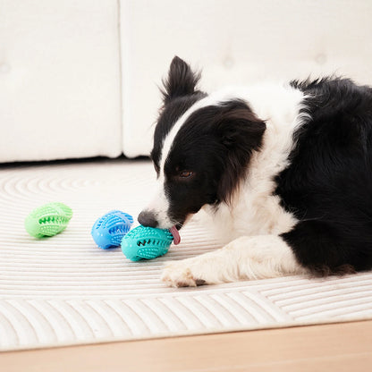 Pet Dog Toys Dog Interactive Natural Rubber Ball Puppy Chew Toy Food Dispenser Ball Bite-Resistant Clean Teeth Pet Playing Balls