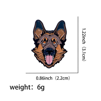 Kawaii Dogs Enamel Pins Cartoon Golden Retriever Brooch Clothes Backpack Lapel Badges Fashion Jewelry Accessories Friends Gifts