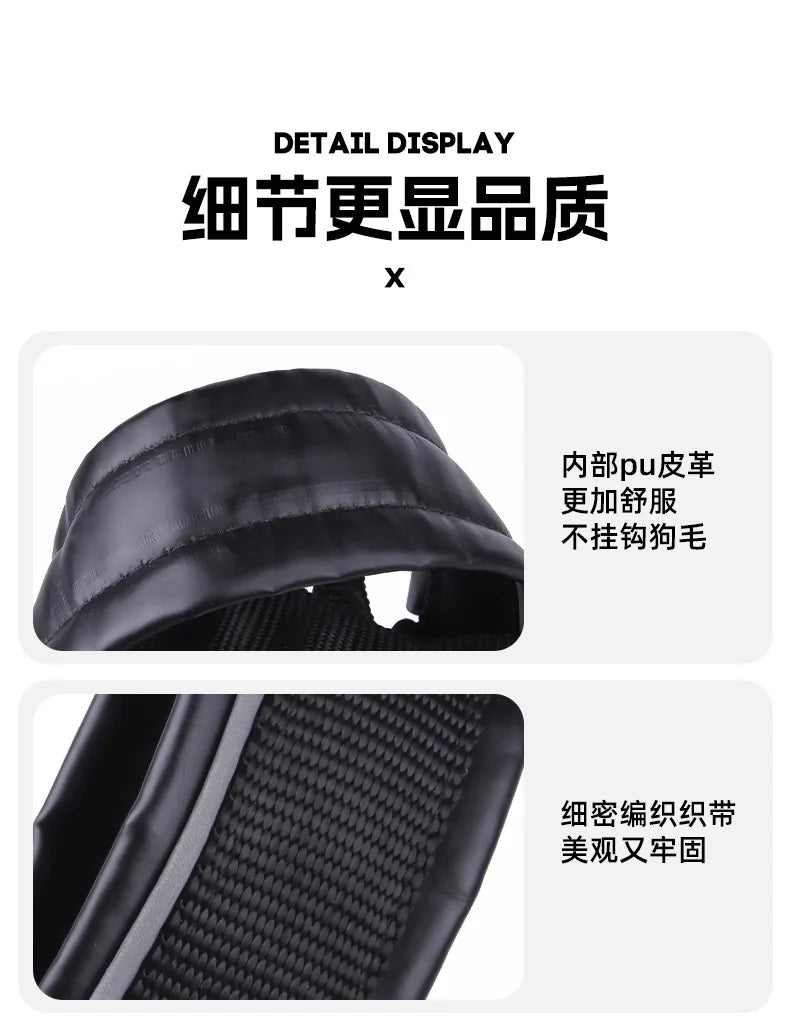 the MUZZLE STRAP - Dog Muzzle for Large/Medium Dogs – Anti-Bite, Anti-Bark Adjustable Pet Mouth Mask with Leash Loop, Training Walking Nylon Muzzle