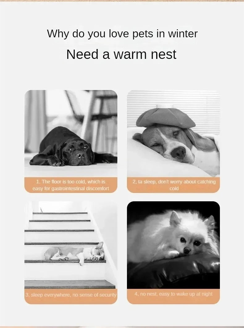 Winter Warm Foldable Pet House Removable Washable Dog Kennel Puppy Cave Sofa Pet Bed House for Large Dog and Small & Medium Cats