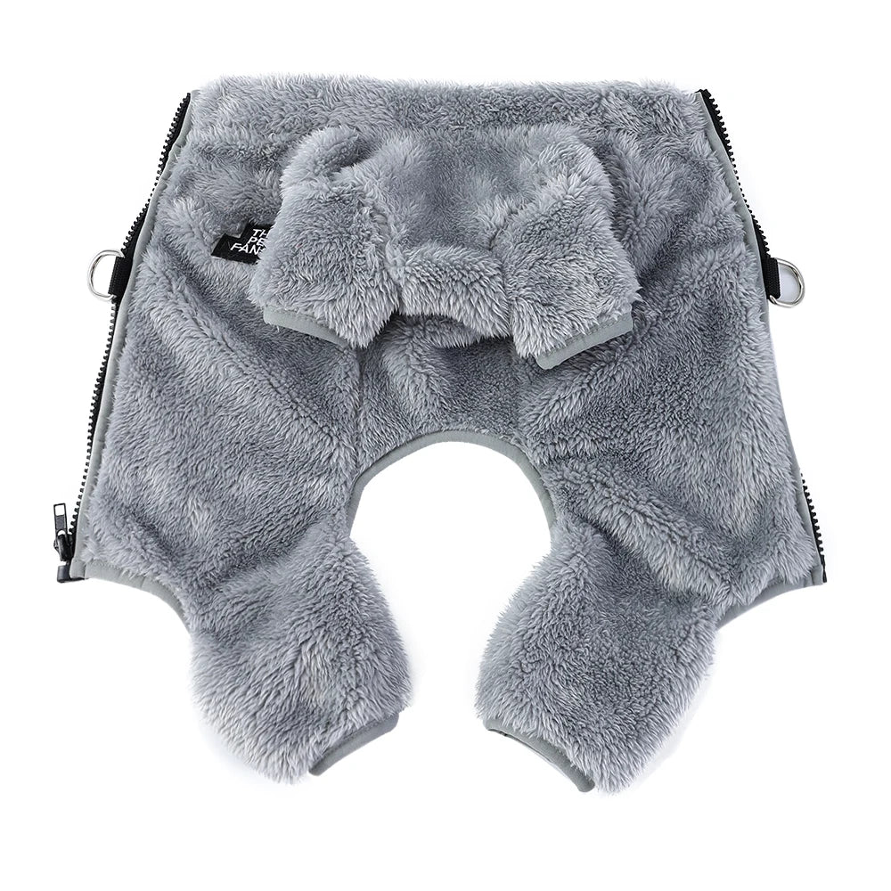 Winter Dog Jumpsuit Fleece Warm Pet Clothes For Small Medium Dogs Cats Soft Plush Pajamas Puppy Jacket Overalls Chihuahua Coat