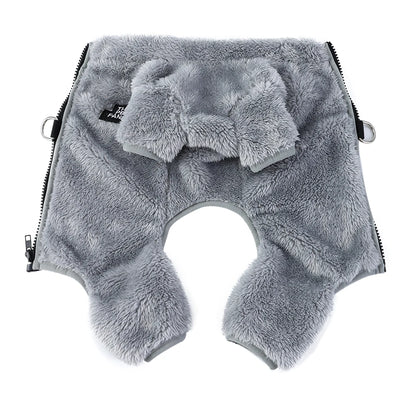 Winter Dog Jumpsuit Fleece Warm Pet Clothes For Small Medium Dogs Cats Soft Plush Pajamas Puppy Jacket Overalls Chihuahua Coat