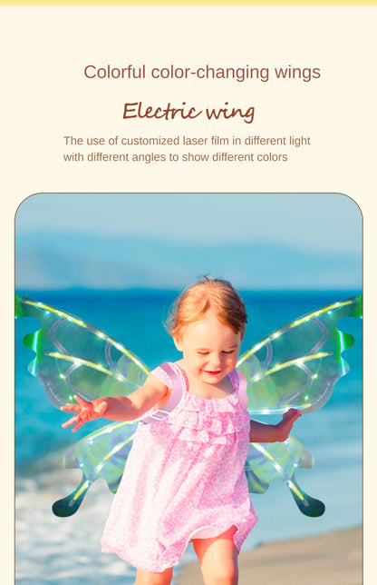 the GLOW WINGS - Dog Butterfly Wings, Pet Glowing Wings, Puppy Summer Clothes, Decorative Samoyed/Husky Medium Dogs