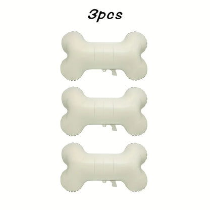 3/6pcs Funny Bone Shape Foil Balloons Pet Dog Bone Balloons for Birthday Party Decorations Supplies Kindergarten Kids Toys
