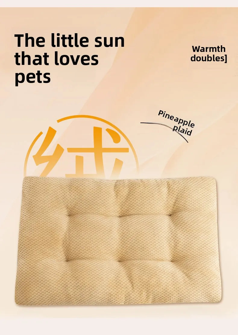 New Autumn  Winter High-End Pet Mat Dog Mat Long Plush Winter Warm Pet Mat Dog Bed Comfortable Cat House Dog House Pet House Mat