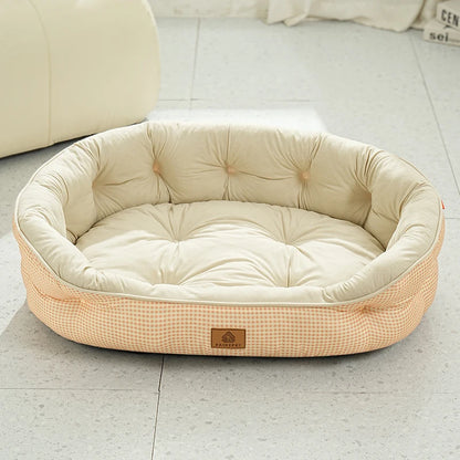 Winter Dog Bed Imitation Cotton Velvet Dogs Mat Beds Fluffy Soft High Rebound Pet Bed For All-season Pet Dog Accessories