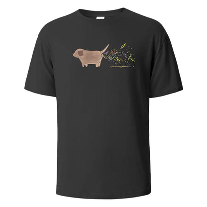 the BIRTHDAY DOG FART - Birthday Dog Print T-Shirt, 100% Cotton Summer Tees for Men/Women, Oversize Casual Tops