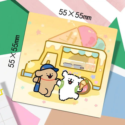 Cute Line Puppies Maltese &Golden Pattern Refrigerator Magnets Personalized Photo Refrigerator Magnets Photo