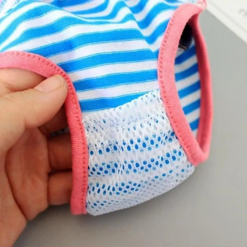 Dog Menstrual Pants Comfortable Anti-harassment Pet Sanitary Pants Breathable Cotton Puppy Bowknot Diaper Clothing Pet Supplies