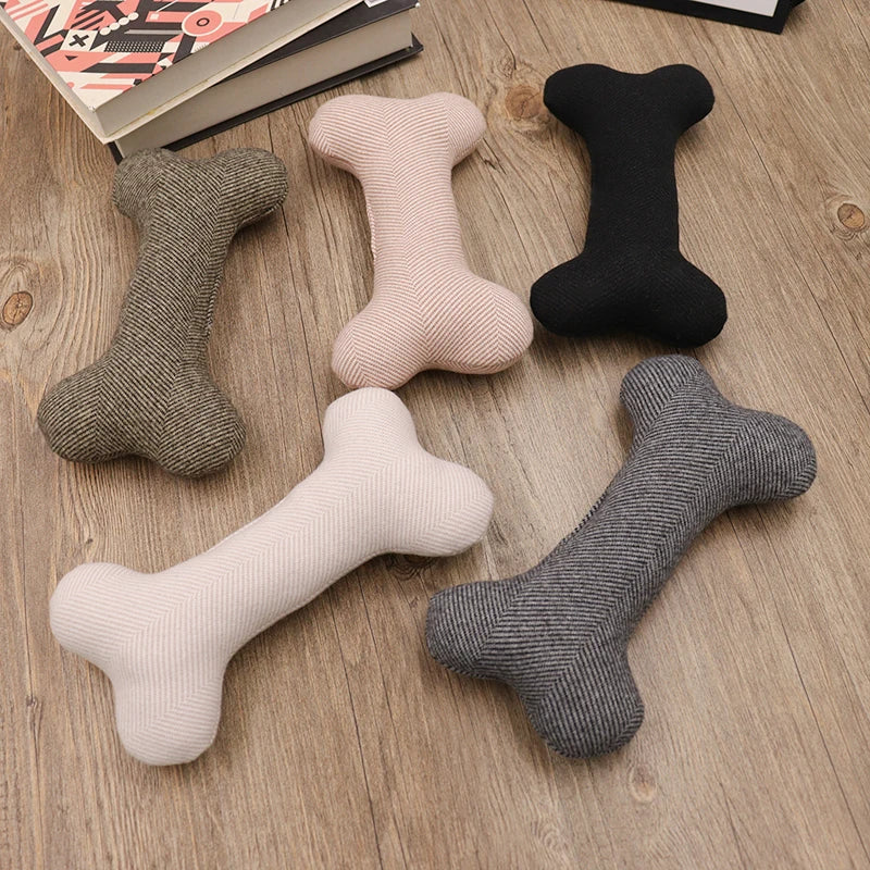 Interactive Dog Joint Sound Puppy Toys Bone For Small Resistant Squeak Dogs Indestructible Dog Plush Chewing Toy Pet Bite Toys