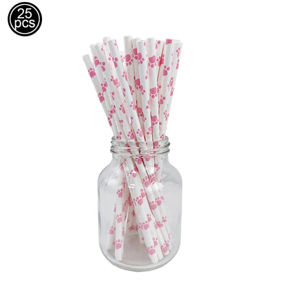 16inch Dog Paw 0-9 Theme Number Foil Balloons Color Dog Birthday Party Balloon Decorations Kids Puppy Party Supplies