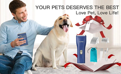 Small Dog Hair Clipper Electric Grooming Trimmer for Pets USB Rechargeable Cat Shaver Animals Haircut Machine waterproof