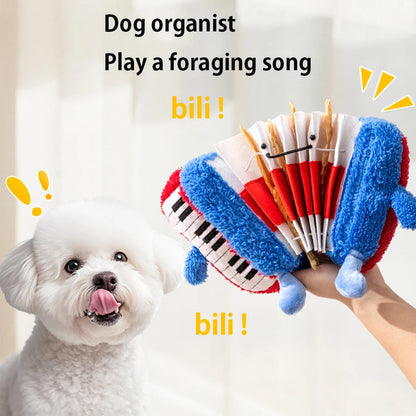 Pet Dog Alone-Time Puzzle Toy • 1PC Sound-Making Food-Hiding Toy • Bite-Resistant Interactive Boredom Relief Tool