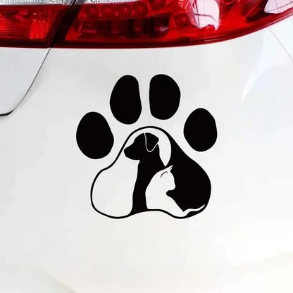 Dog and Cat Show Your Love for Animals with These Adorable Car Stickers For Cars, Trucks, Walls, Laptops, Windows, Motorcycles.