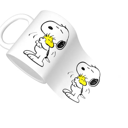 Manga Snoopy Woodstock Cartoon Dog Coffee Mug DIY Customized Ceramic Tea Milk Mug