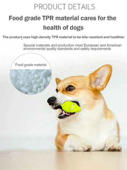 GIGWI Suppa Puppa Series Q Pet Toys Kitten Crocodile Fox Raccoon for Puppy Molar Sounding Toys Bite Resistance Dog Accessories