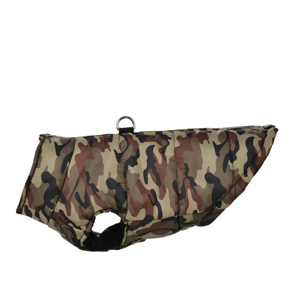the CAMO COLDFRONT JACKET - Winter Dog Clothes for Medium/Large Dogs, Jacket Waterproof Labrador Coat, Camouflage Print Golden Retriever Outfits, Pet Costume