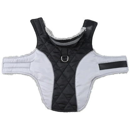 Reflective Pet Clothes For Small Large Dogs Warm Thicken Fleece Dog Vest Coat For Winter Plaid Puppy Parka With D-ring Labrador