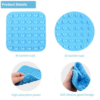 Dog Slow Feeder Mat,Relieve Anxiety Lick Pad for Small Animal Training Calming With Suction Cup Peanut Butter Snacks Lick Bowl