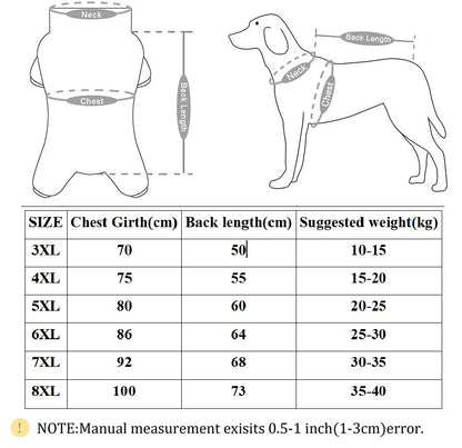 Autumn and winter sweaters for Big Dogs Two Legged Dog Sweater Spring Medium-sized Dog Pet Clothing Big Dog Clothing