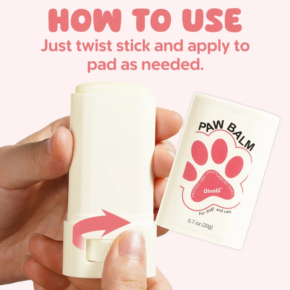 the PAW BALM - Paw Repair Balm for Dogs/Cats, Anti-Cracking Moisturizing Fast Acting Paw Protection, Natural Moisturizing Anti-Cracking Formula